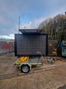 Ex National Highways trailer mounted VMS screen - full details in the description