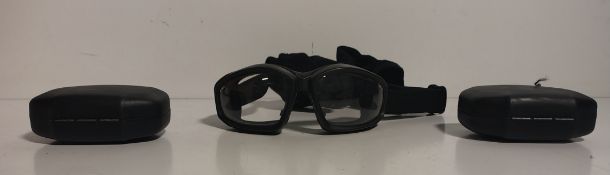 8x ESS V12 goggles with 2x replacement lenses and pouch
