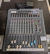 SoundCraft Spirit Folio F1 Fader 100 14 channel audio mixer with power supply