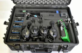 Green-Go 4 wireless communications kit in storage and transport case - full details in description