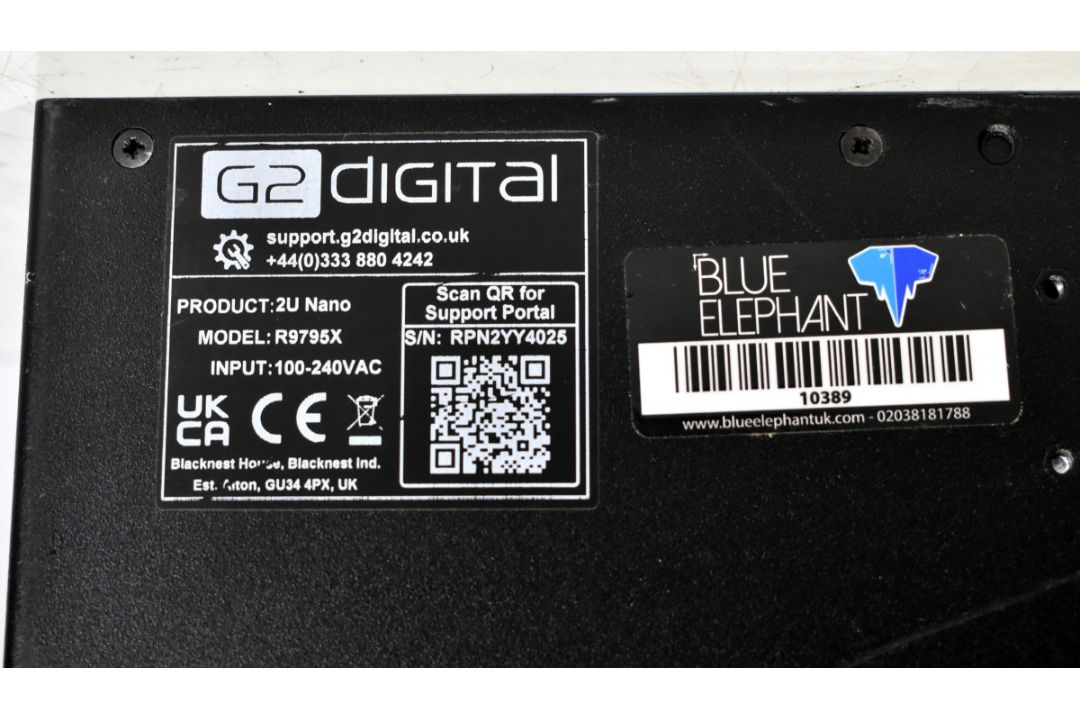 G2 Digital 2U Nano Topaz PNY RTX A2000 12GB rack mount computer - W 480 x D 410 x H 90mm - Image 5 of 5