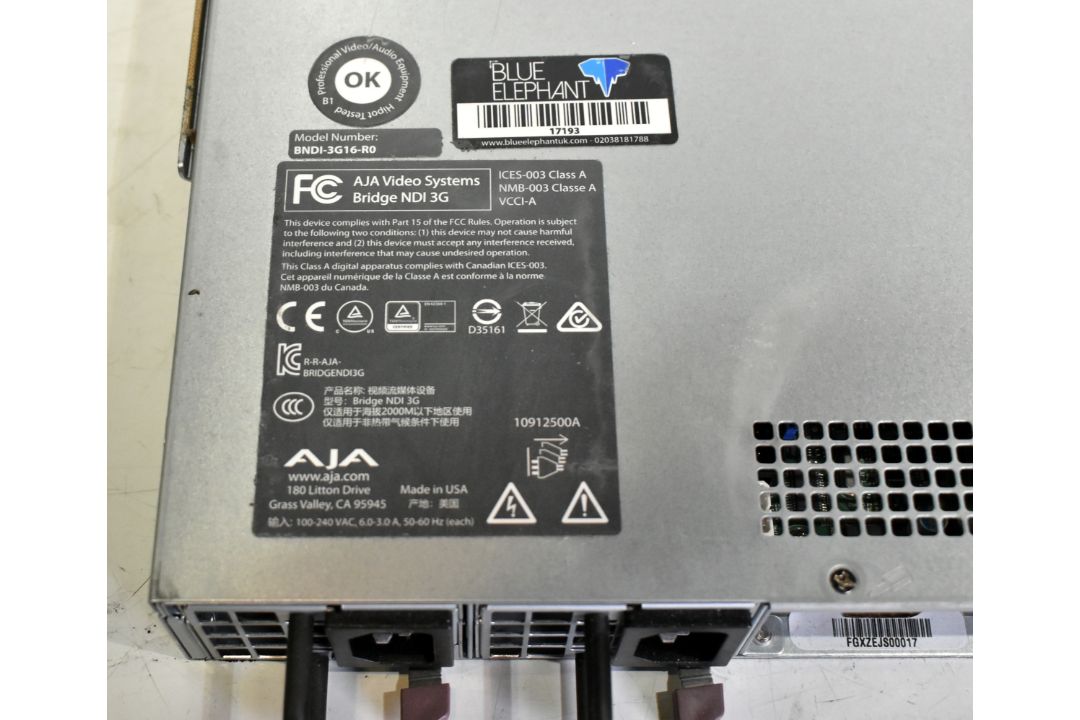 AJA Video Systems Bridge NGI 3G BNDI-3G16-R0 1RU high density HD - full details in description - Image 5 of 5
