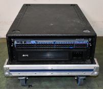 Netgear M4500-48XF8C managed network switch & APC SMT750RMI2UC 750v smart UPS in 5 Star flight case