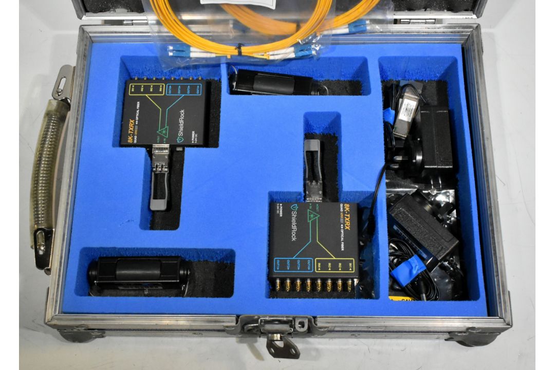 Shieldrock 8K TXRX bi-directional SDI fibre (multimode) convertor kit with fibre optic cable drum - Image 6 of 12