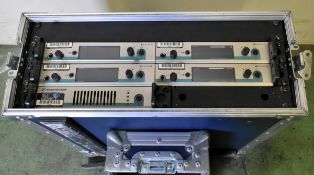 Sennheiser G3 IEM 4 way rack in 5 Star flight case - see full description for component list