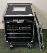 VMIX streaming rack system in 5 Star wheeled flight case - see full description for component list