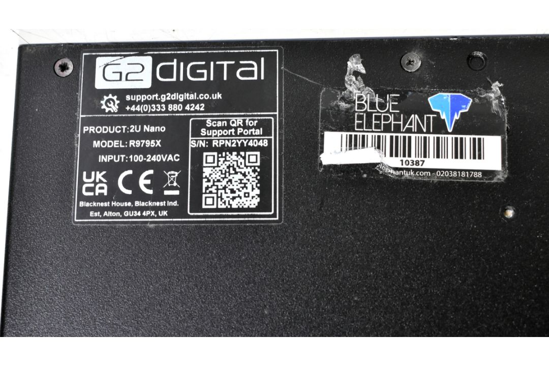 G2 Digital 2U Nano Topaz PNY RTX A2000 12GB rack mount computer - W 480 x D 410 x H 90mm - Image 5 of 5
