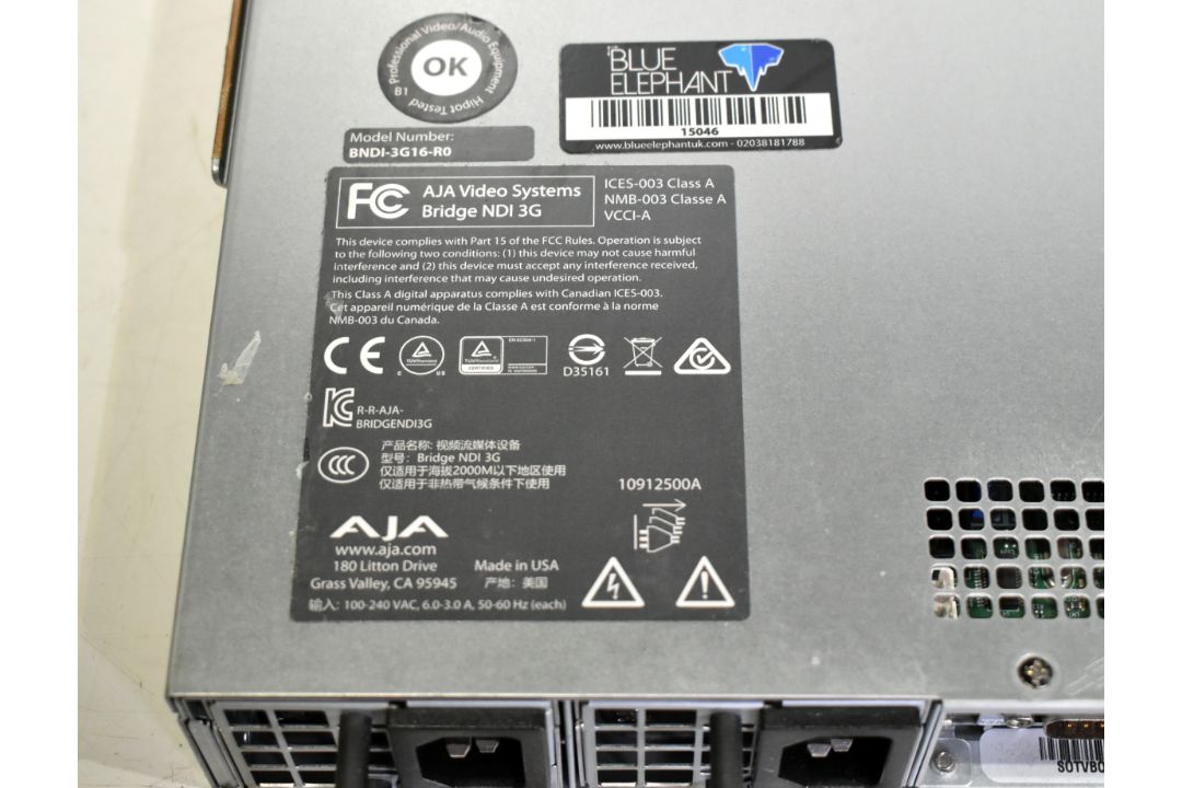 AJA Video Systems Bridge NGI 3G BNDI-3G16-R0 1RU high density HD - full details in description - Image 5 of 5