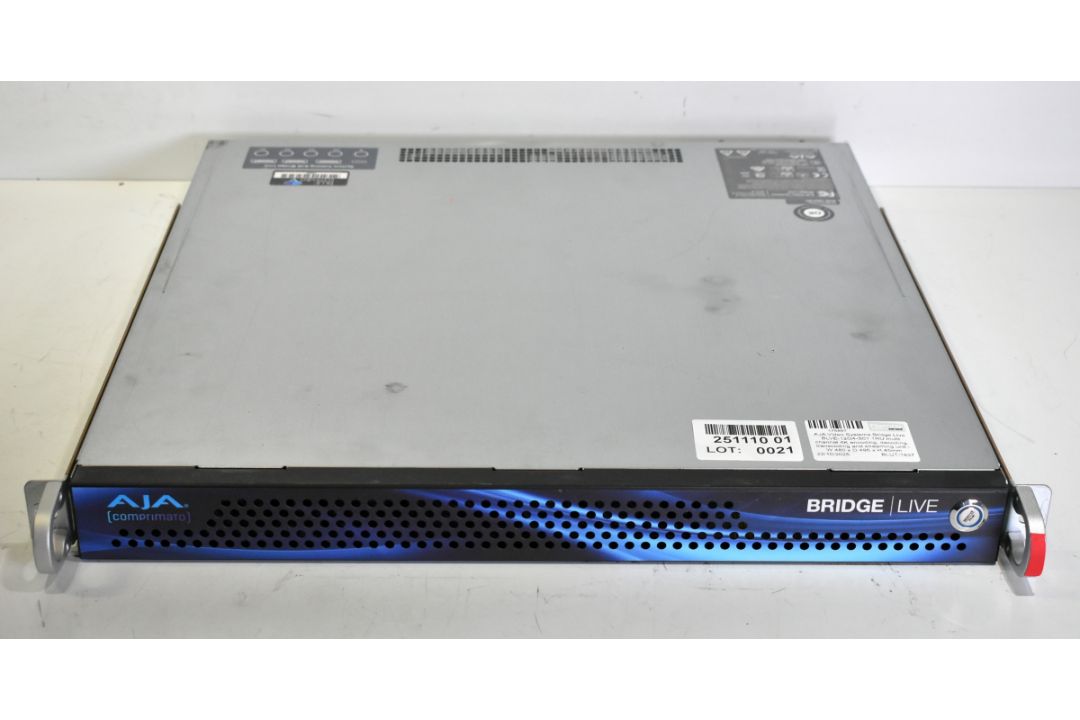 AJA Video Systems Bridge Live BLVE-12G4-S01 1RU multi channel 4K unit - Image 1 of 5