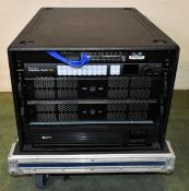 VMIX streaming rack system in 5 Star wheeled flight case - see full description for component list