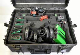 Green-Go 4 wireless communications kit in storage and transport case - full details in description
