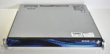 AJA Video Systems Bridge Live BLVE-12G4-S01 1RU multi channel 4K unit