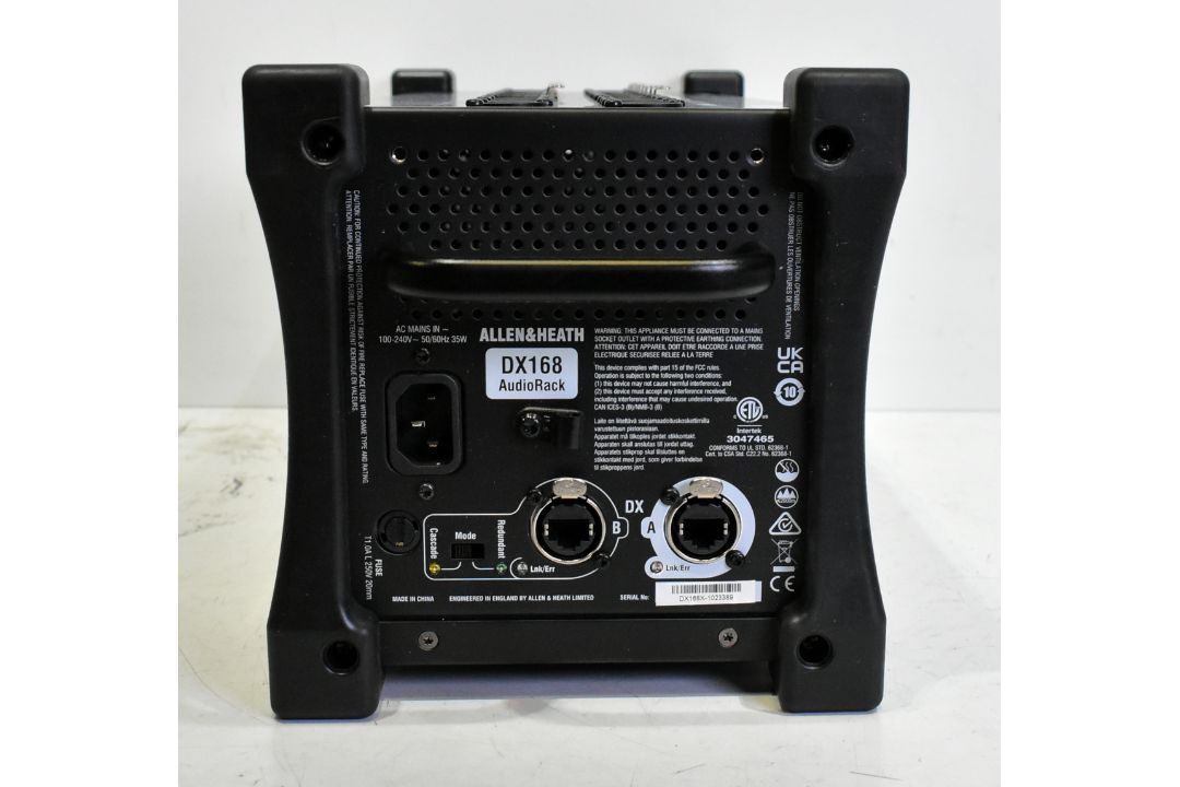 Allen & Heath DX168 audio rack - 16 input and 8 output - L 420 x W 190 x H 180mm - Image 3 of 5