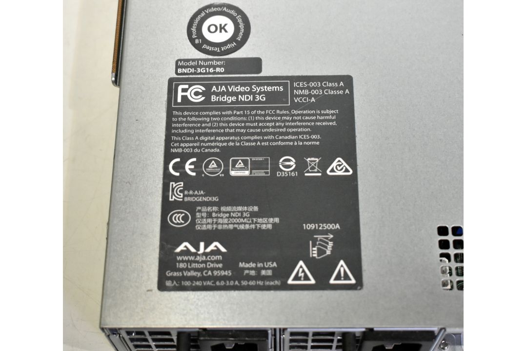 AJA Video Systems Bridge NGI 3G BNDI-3G16-R0 1RU high density HD - full details in description - Image 5 of 5