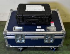 Epson EB-L1075U 3LCD projector in 5 star flight case on wheels with Epson ELP LU04 projector lens