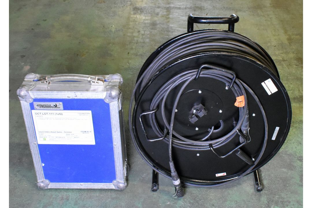 Shieldrock 8K TXRX bi-directional SDI fibre (multimode) convertor kit with fibre optic cable drum - Image 1 of 12