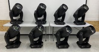 4 cases containing 8x VL-4000 BeamWash. c/w hook rails. Each case 172.8kg, 126 x 57 x 125 cm