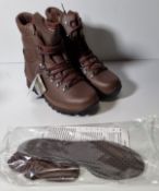 Altberg new defender ladies brown leather high liability combat boots size 8M - fitting Lady Medium