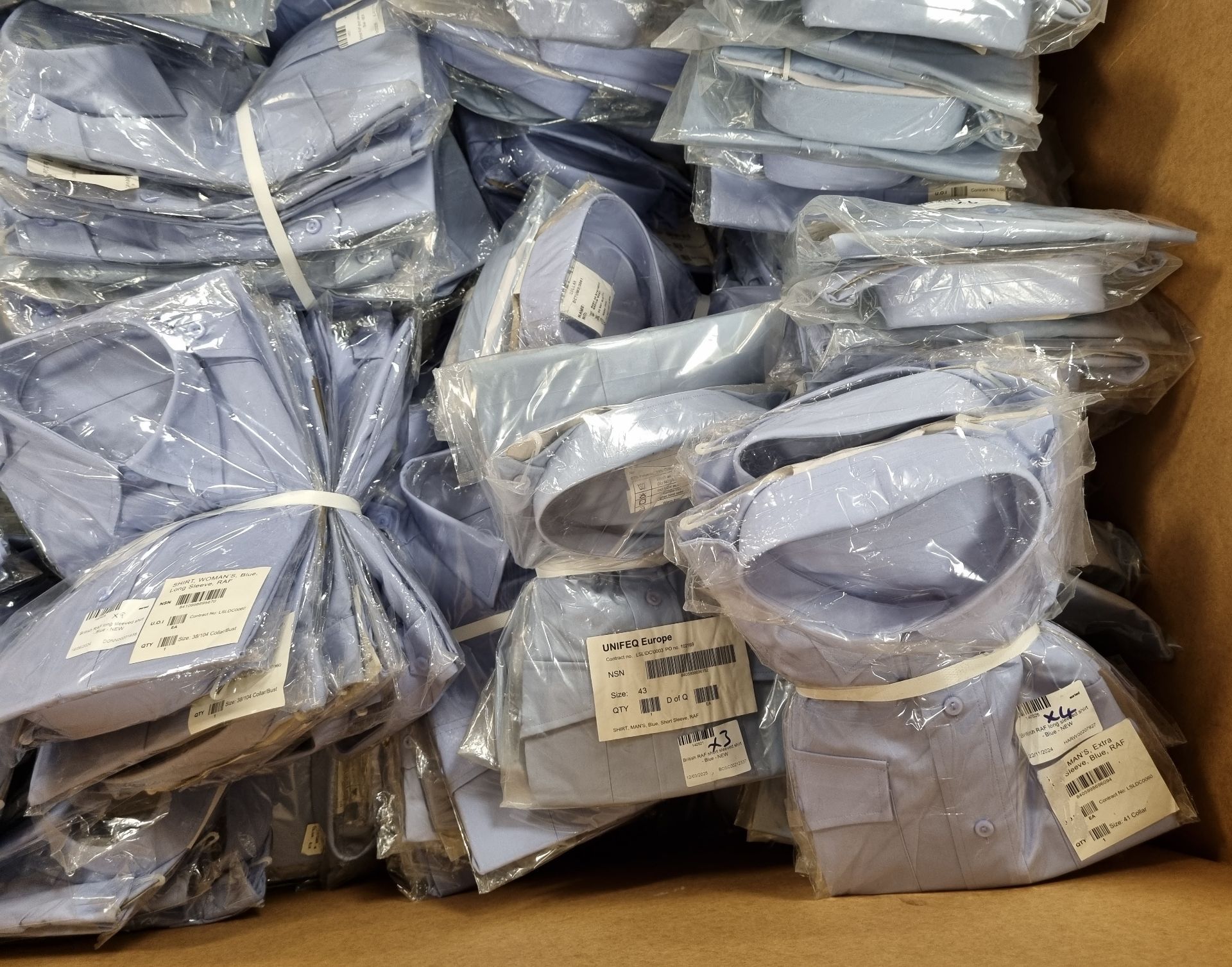 246x Various blue shirts - see description for types & pictures for selection of sizes - Image 4 of 33