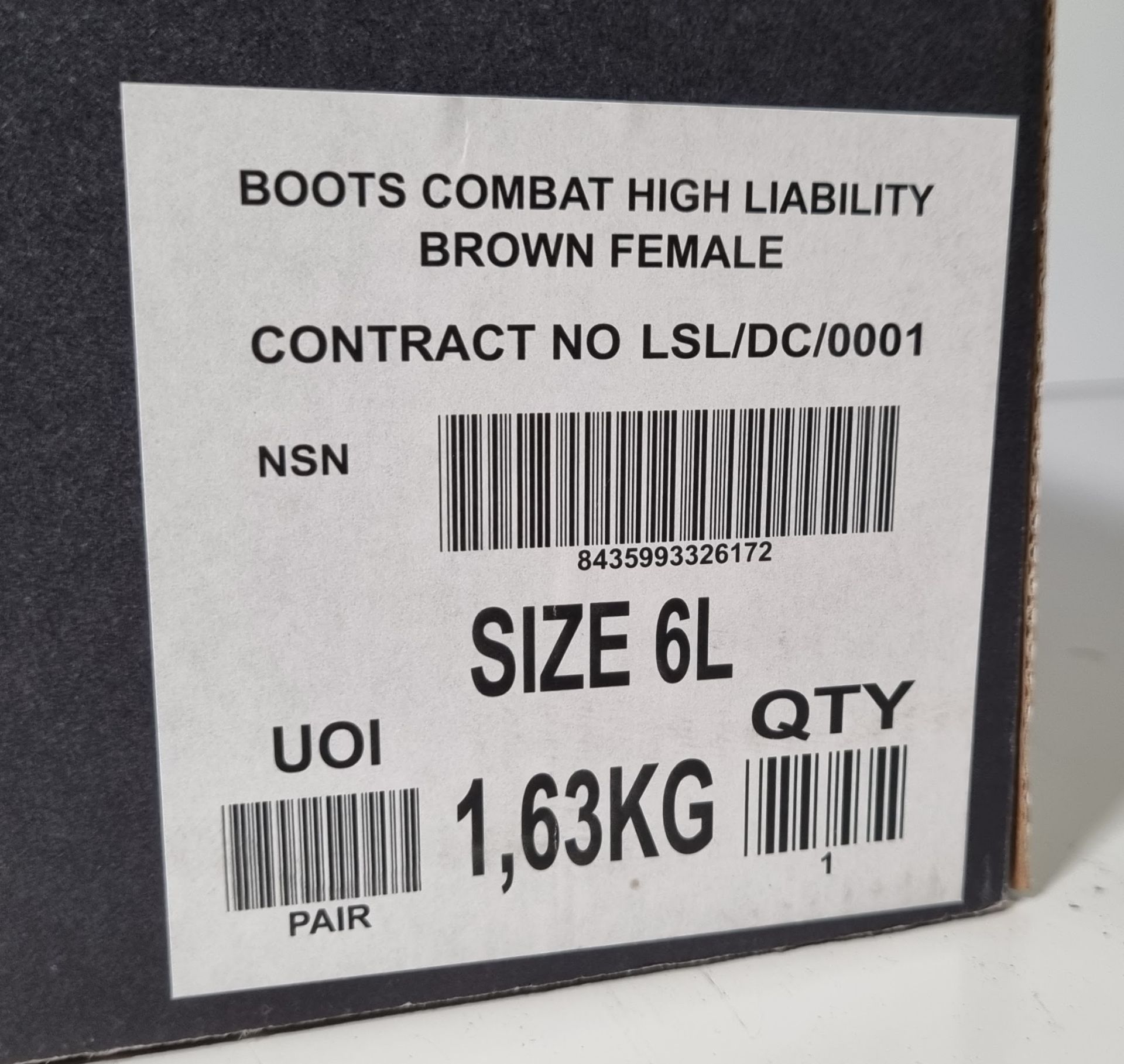 Altberg new defender ladies brown leather high liability combat boots size 6L - fitting Lady Large - Image 8 of 8