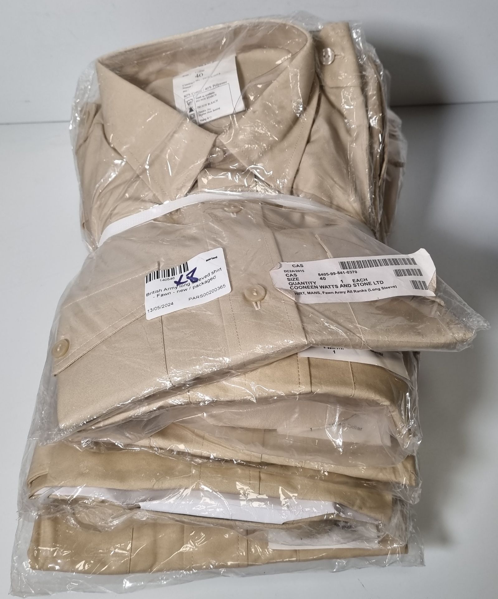 484x Fawn shirts - see description for types & pictures for selection of sizes - Image 11 of 31