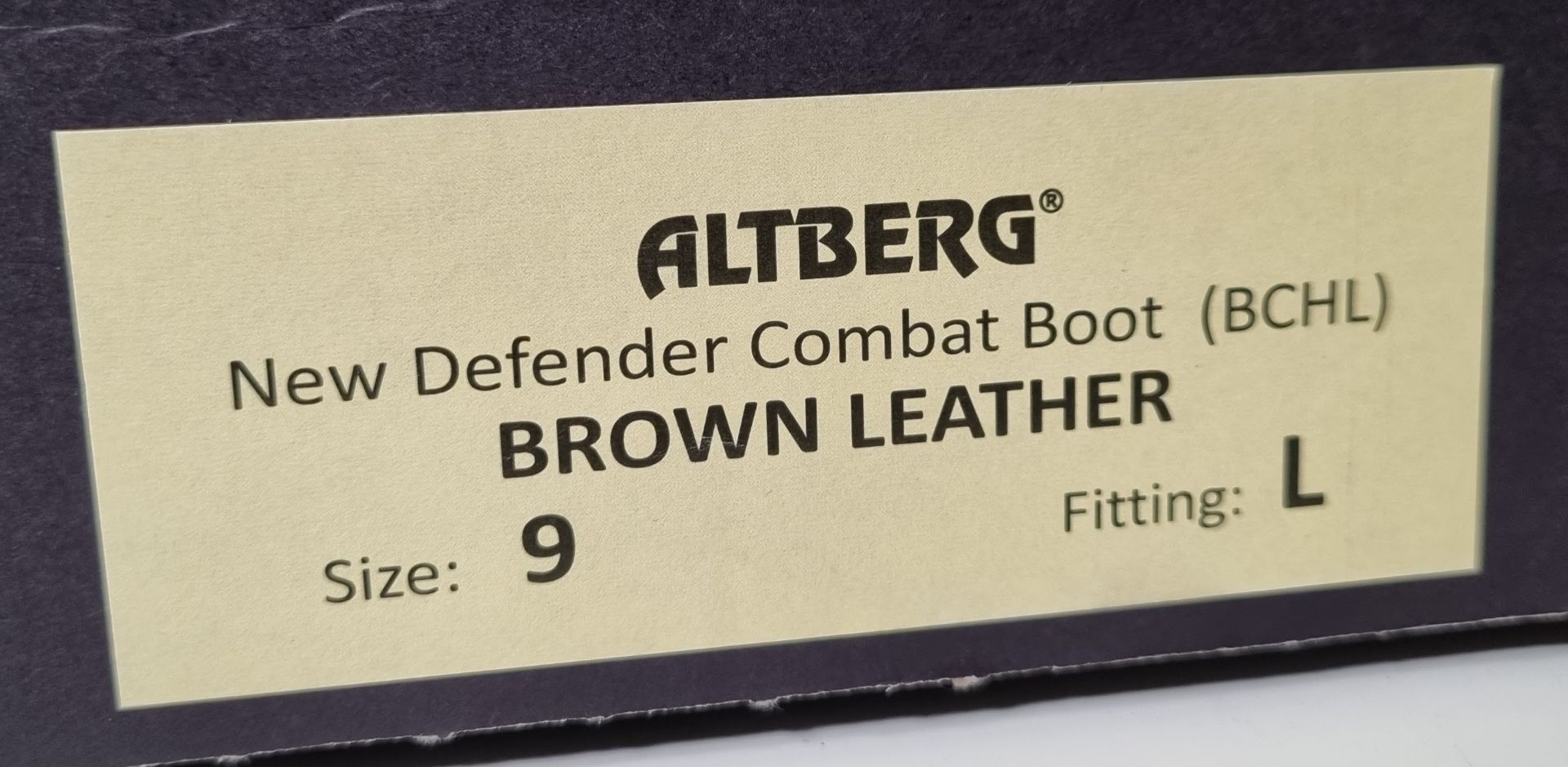 Altberg new defender mens brown leather high liability combat boots size 9L - Image 7 of 8