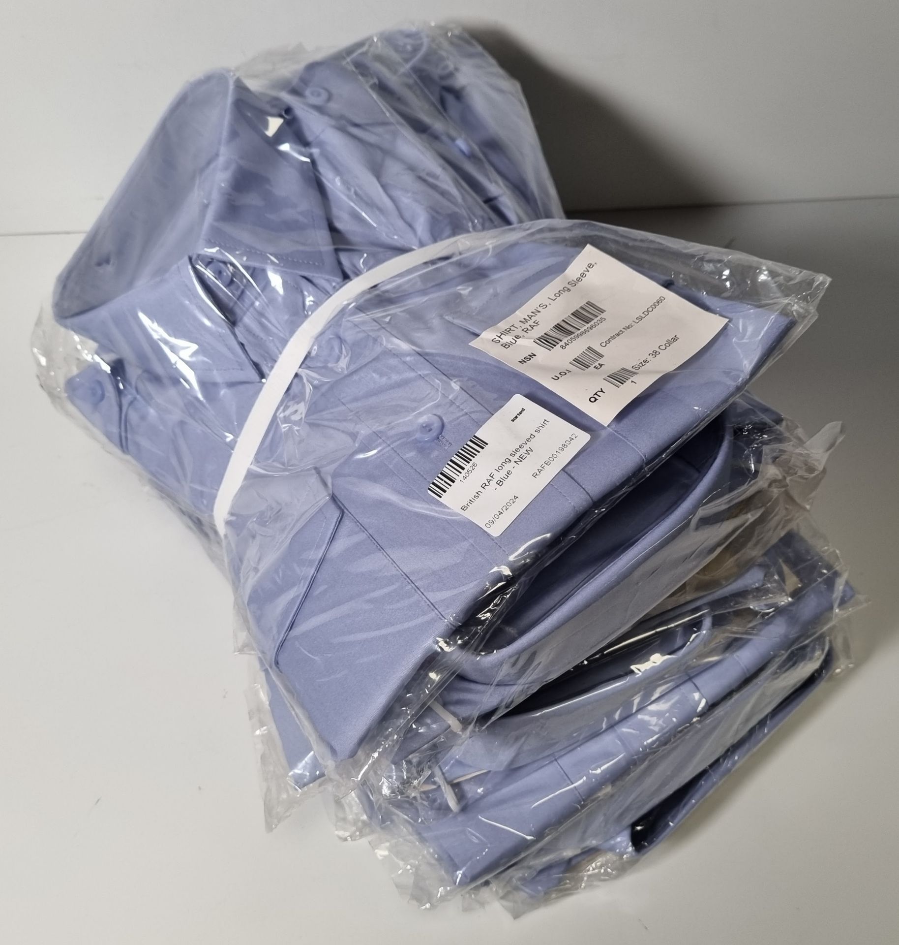 246x Various blue shirts - see description for types & pictures for selection of sizes - Image 16 of 33