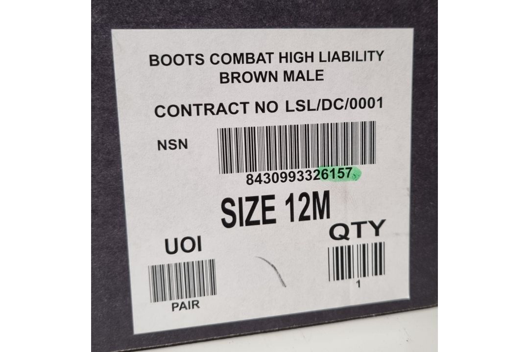 Altberg new defender mens brown leather high liability combat boots size 12M - Image 8 of 8