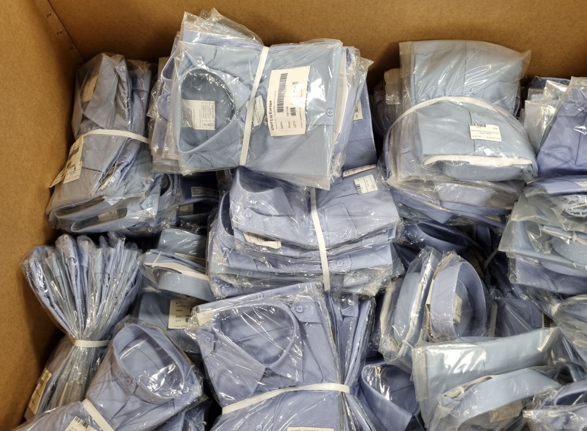 246x Various blue shirts - see description for types & pictures for selection of sizes - Image 2 of 33