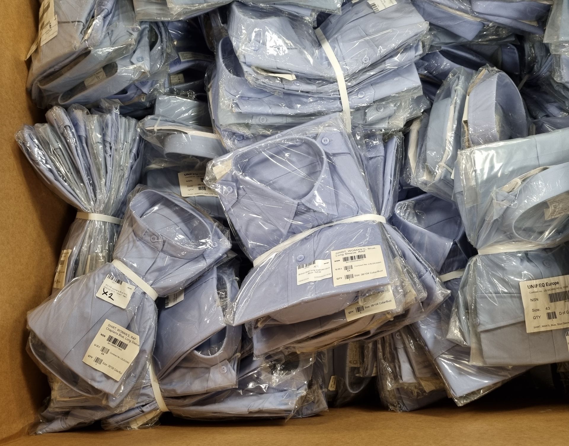 246x Various blue shirts - see description for types & pictures for selection of sizes - Image 5 of 33