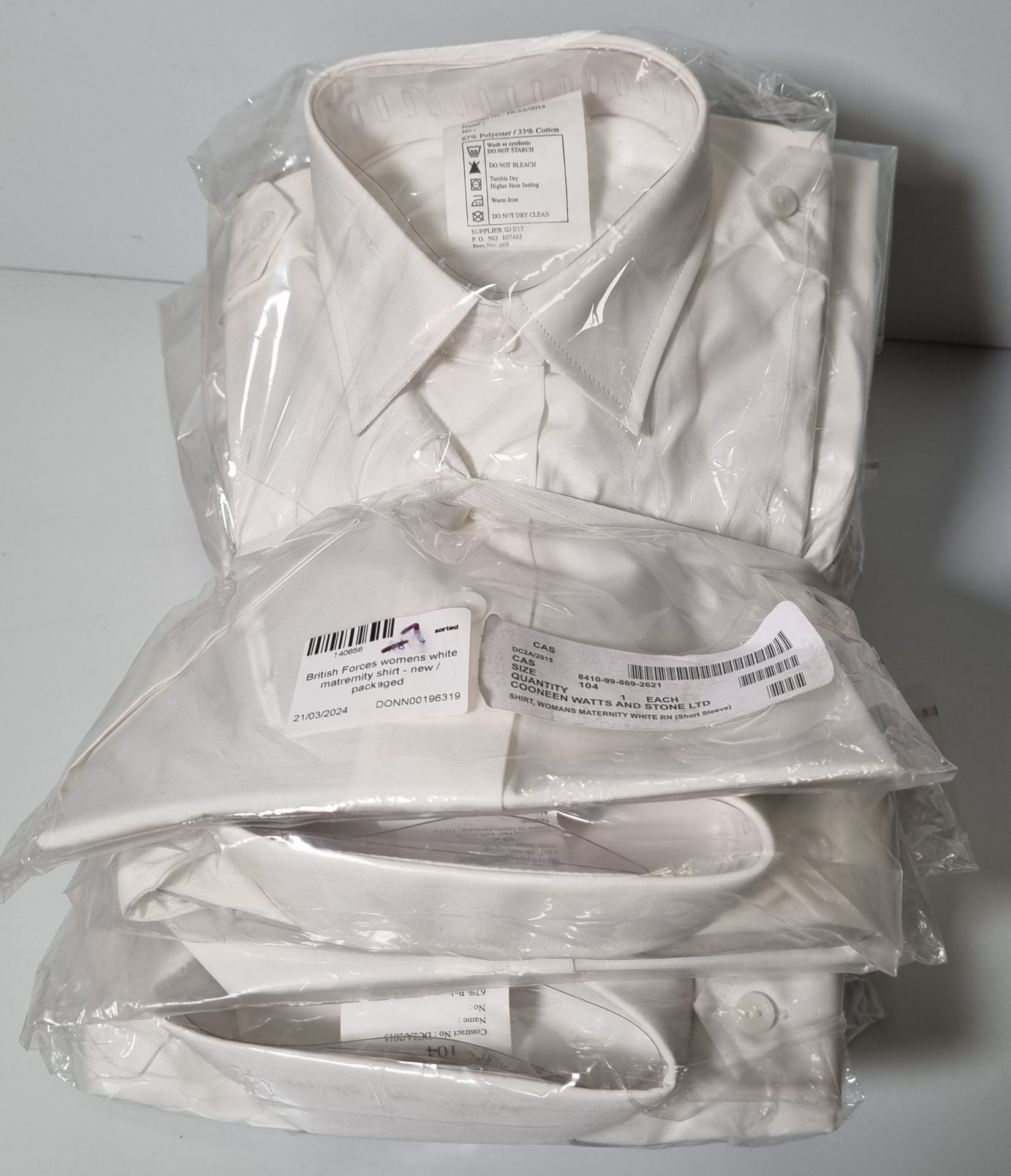 118x White shirts - see description for types & pictures for selection of sizes - Image 6 of 26