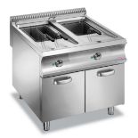 Hobart EF998 freestanding electric twin tank 2 x 20 Ltr fryer - serial number 1288638 - electric