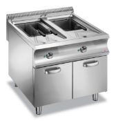 Hobart EF998 freestanding electric twin tank 2 x 20 Ltr fryer - serial number 1288638 - electric