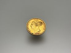 A Queen Victoria gold half sovereign 1873 4g