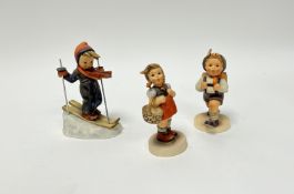 A collection of M.J Hummel figures comprising, 'School Boy' (h. 12cm), 'Little Shopper' (h. 11cm),
