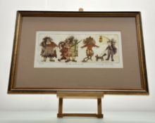 Michael Hunter (Contemporary), Rude Mechanicals, aquatint etching 42/200, signed and titled bellow