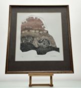 John Grigsby (1940-2023), Hillside, etching 29/75, signed and titled in pencil bellow, in a glazed