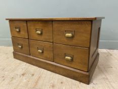 A contemporary Laura Ashley apothecary style cabinet, with rectangular top over six drawers to