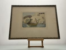 Robert Herdman-Smith (British 1879-1945), The Temple, aquatint etching, signed and titled in a