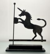 A Ramsay Gillies Folk Art - A Sheet Metal weather vane of The National Animal of Scotland The