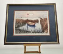 Charles Bartlett (British 1921-2014), Even Tide, 18/175 aquatint etching, signed and titled in