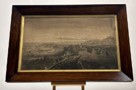 A 19thc School, Perspective From Edinburgh Castle looking towards the New Town and Old Town,