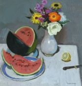 Y Alberto Morrocco O.B.E., R.S.A., R.S.W., R.P., R.G.I. (Scottish, 1917-1998), Flowers and