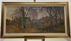 Y William Birnie R.S.W., R.G.I., P.A.I. (Scottish, 1929-2006), Winter, Kilbarchan, signed lower left