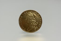 George II, Two Guineas gold coin 1738, young head. 16.49 grams.