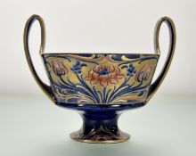 William Moorcroft for James MacIntyre, a twin-handled bowl in the Alhambra pattern, printed marks.