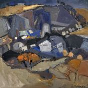 Y Sheila MacMillan D.A., P.A.I. (Scottish, 1928-2018), Blue Quarry, signed lower right, oil on