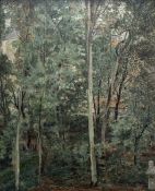 Y Clotilde Peploe (British, 1915-1997), Laurels and Cypresses, signed verso, oil on canvas,