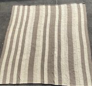 A very large modern natural undyed Persian Shahsavand flatweave carpet, consisting of grey and off-
