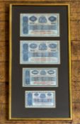 A group of four British Linen Bank banknotes, 1935 and later, comprising: One Hundred Pounds, 3rd